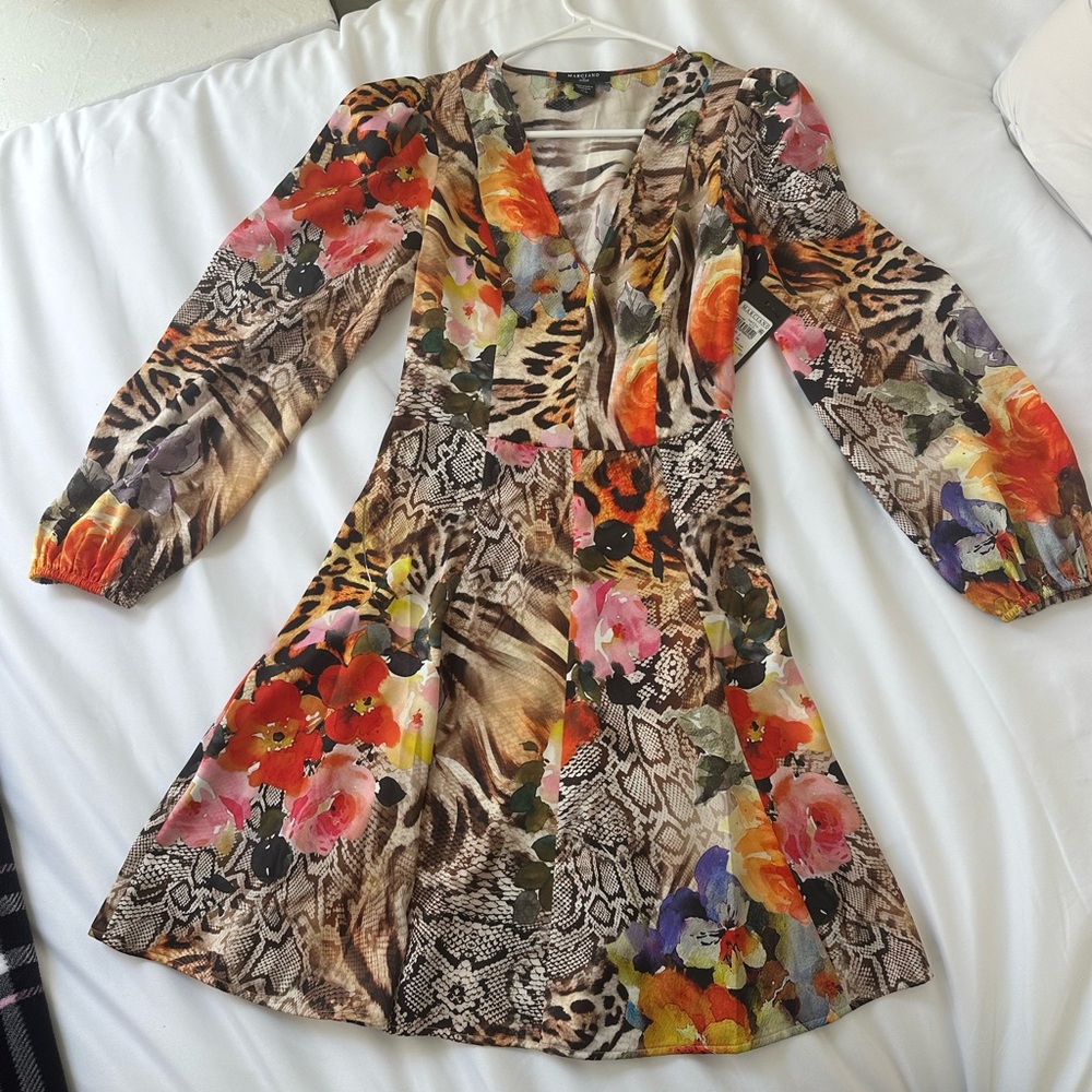 Marciano wildflower fall print dress